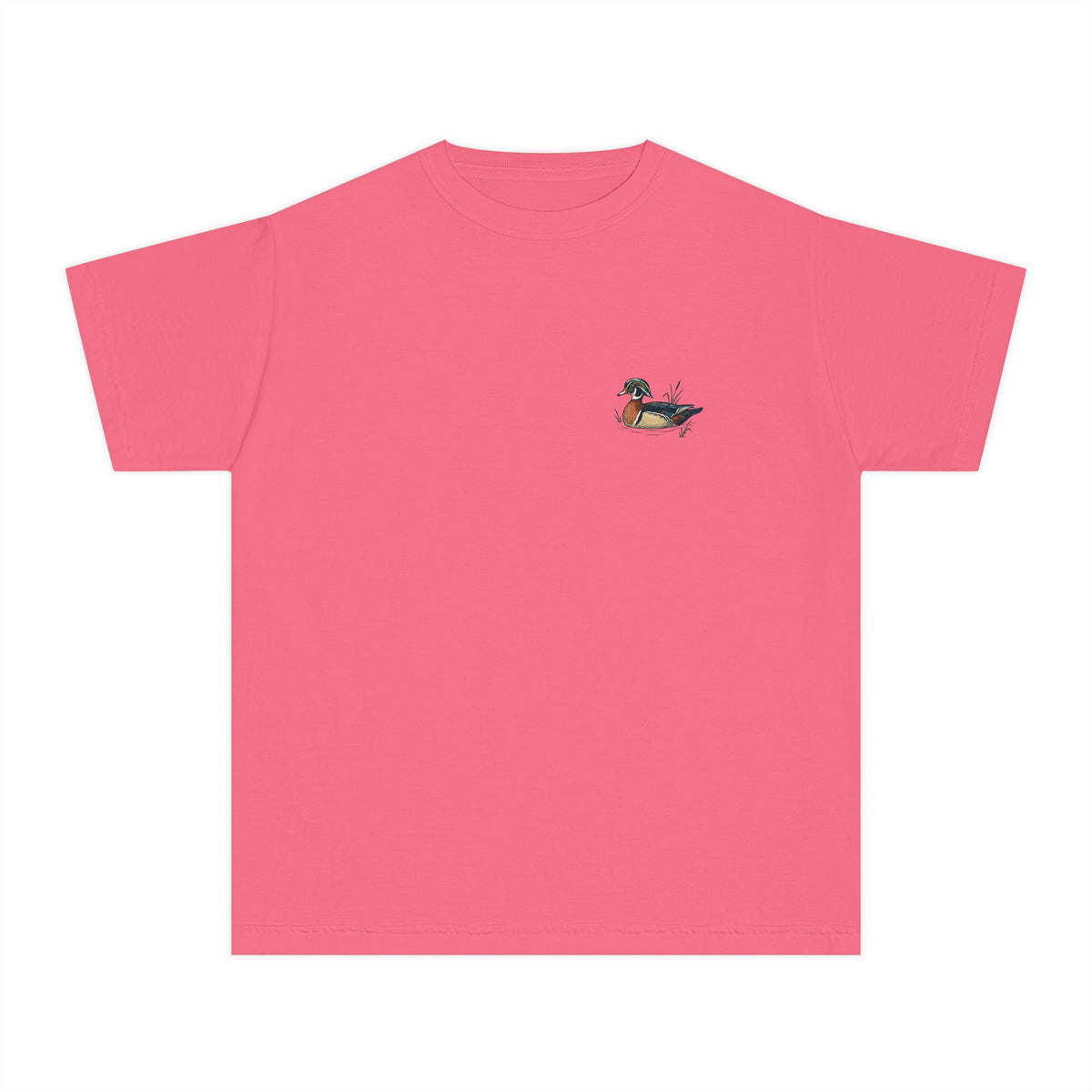 Youth Tee — Vintage Wood Duck Graphic (Crown Grace Boutique)