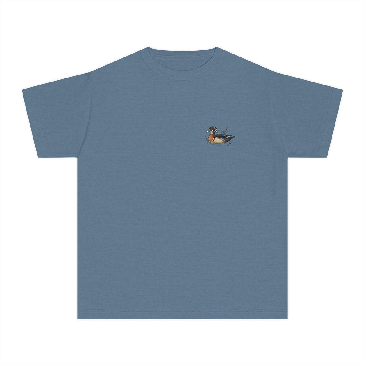 Youth Tee — Vintage Wood Duck Graphic (Crown Grace Boutique)