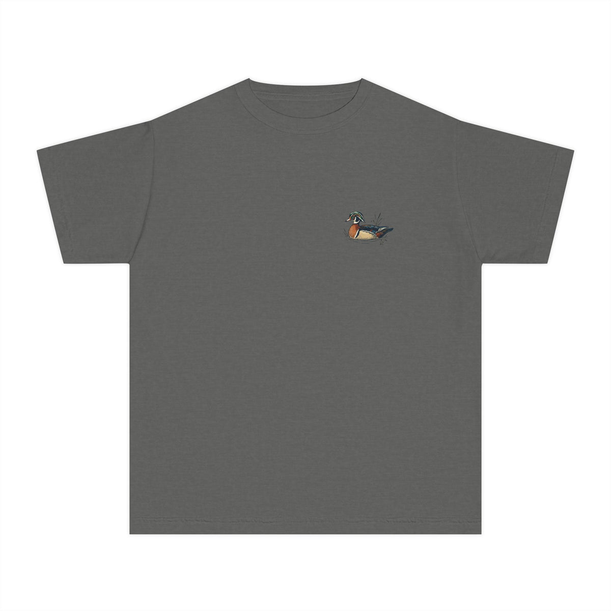 Youth Tee — Vintage Wood Duck Graphic (Crown Grace Boutique)