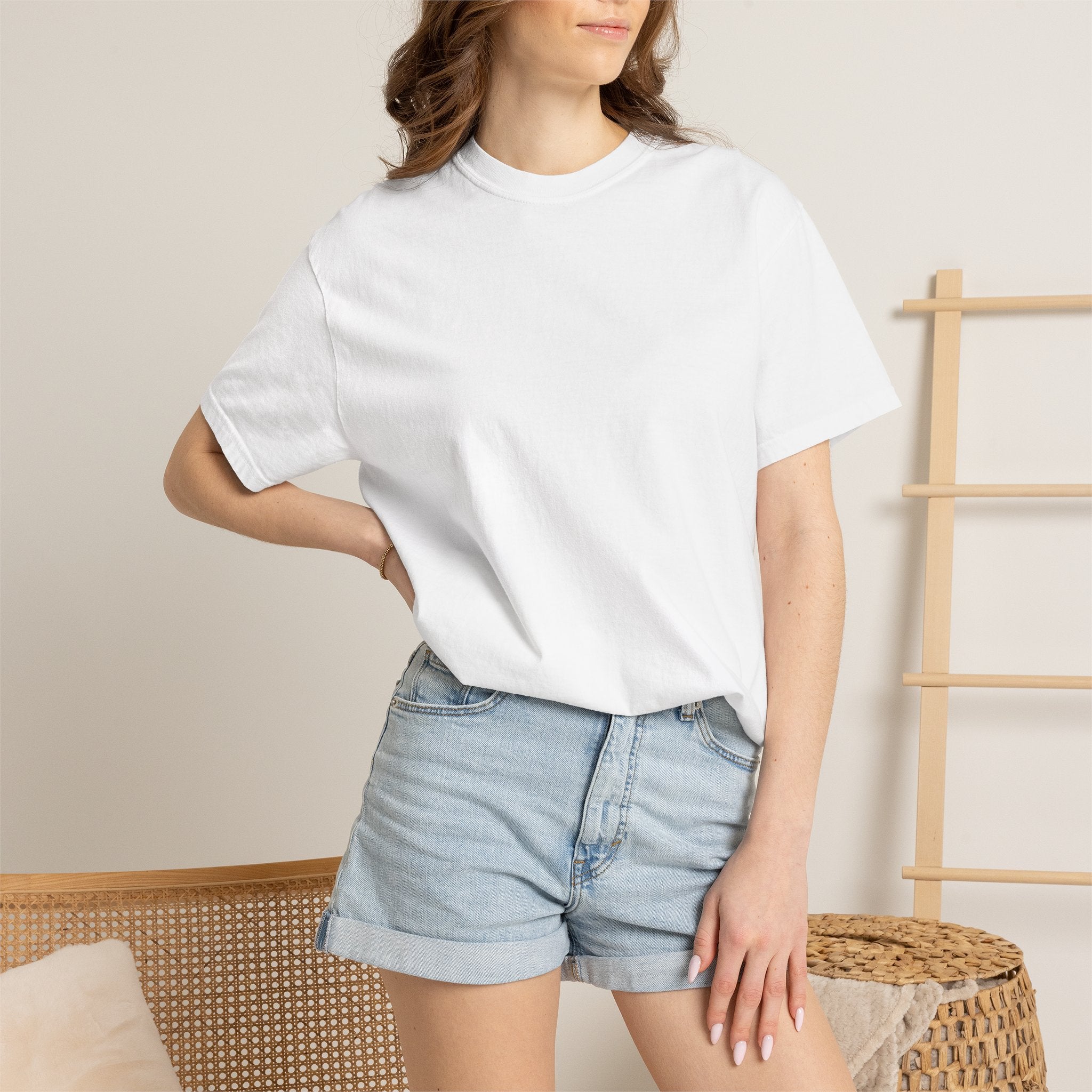Graphic T-Shirt — Minimal Back Text "Be Kind, Create & Keep Going"