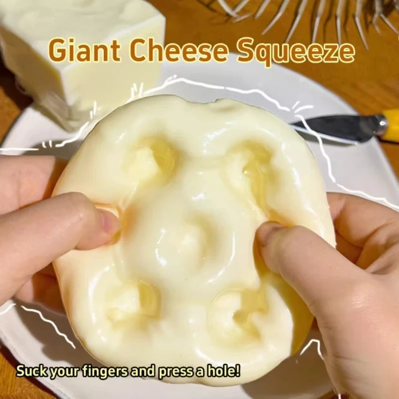 Shapeable Cheese Cube Squishy Toy