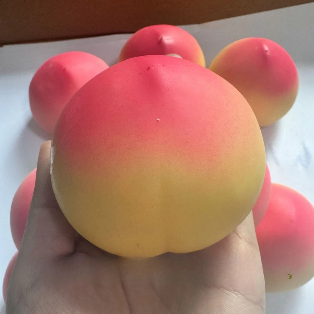 Peach Fruit Slow Rising Squishy Toy
