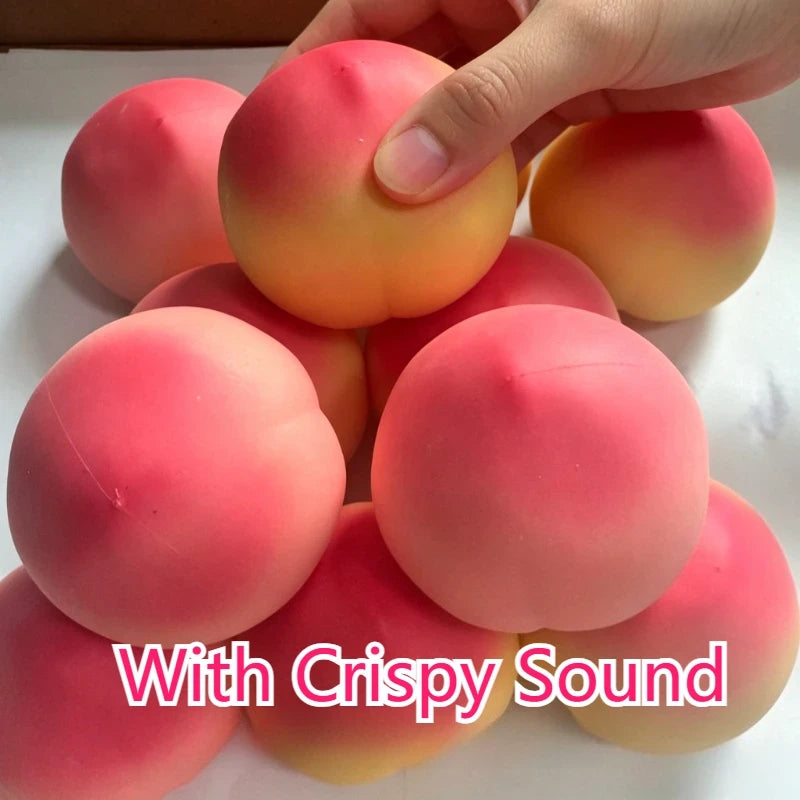 Peach Fruit Slow Rising Squishy Toy