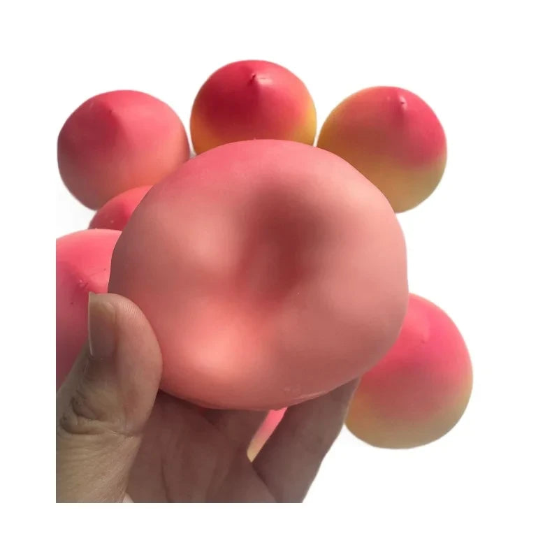 Peach Fruit Slow Rising Squishy Toy