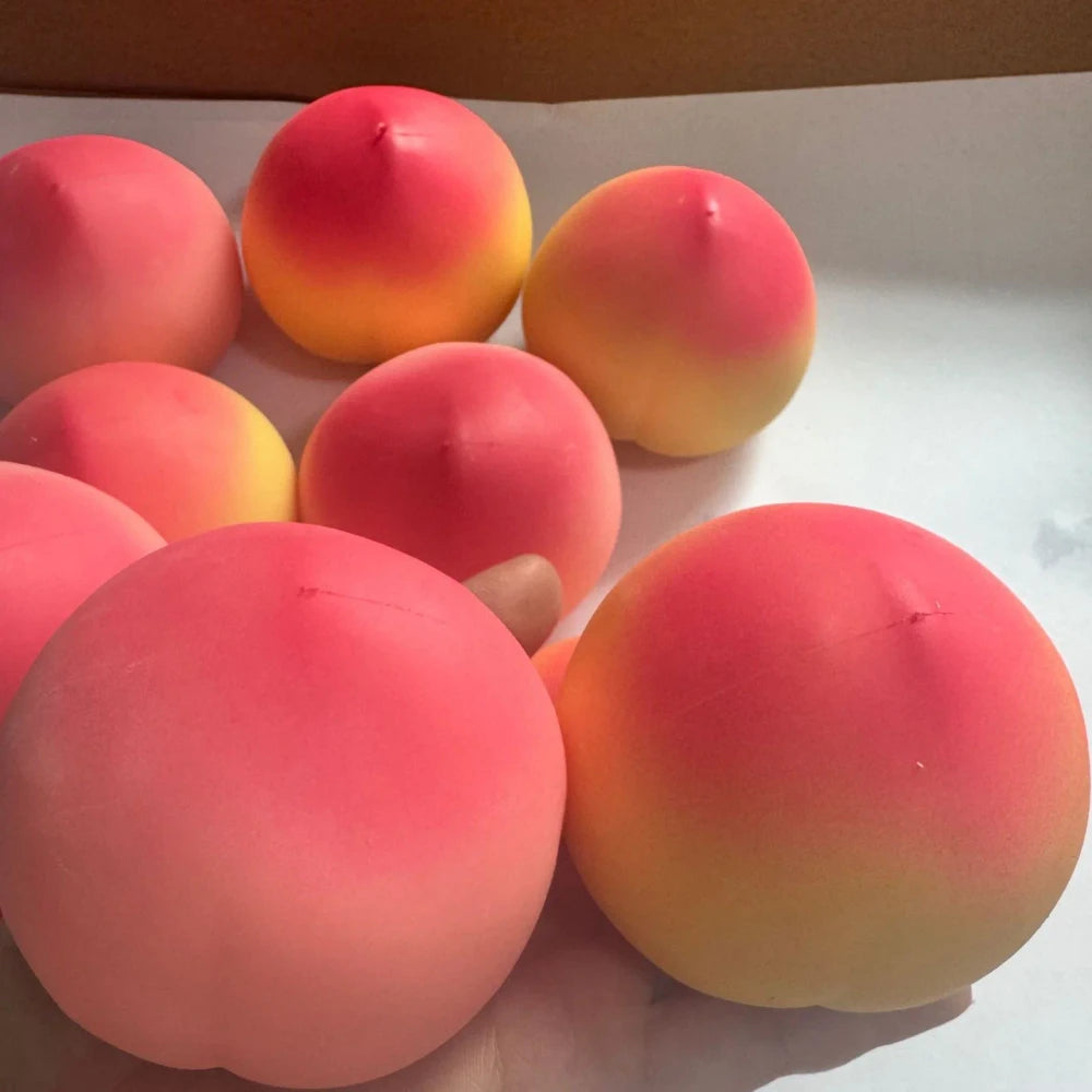 Peach Fruit Slow Rising Squishy Toy