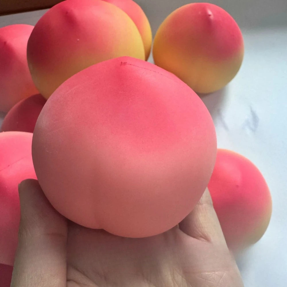 Peach Fruit Slow Rising Squishy Toy