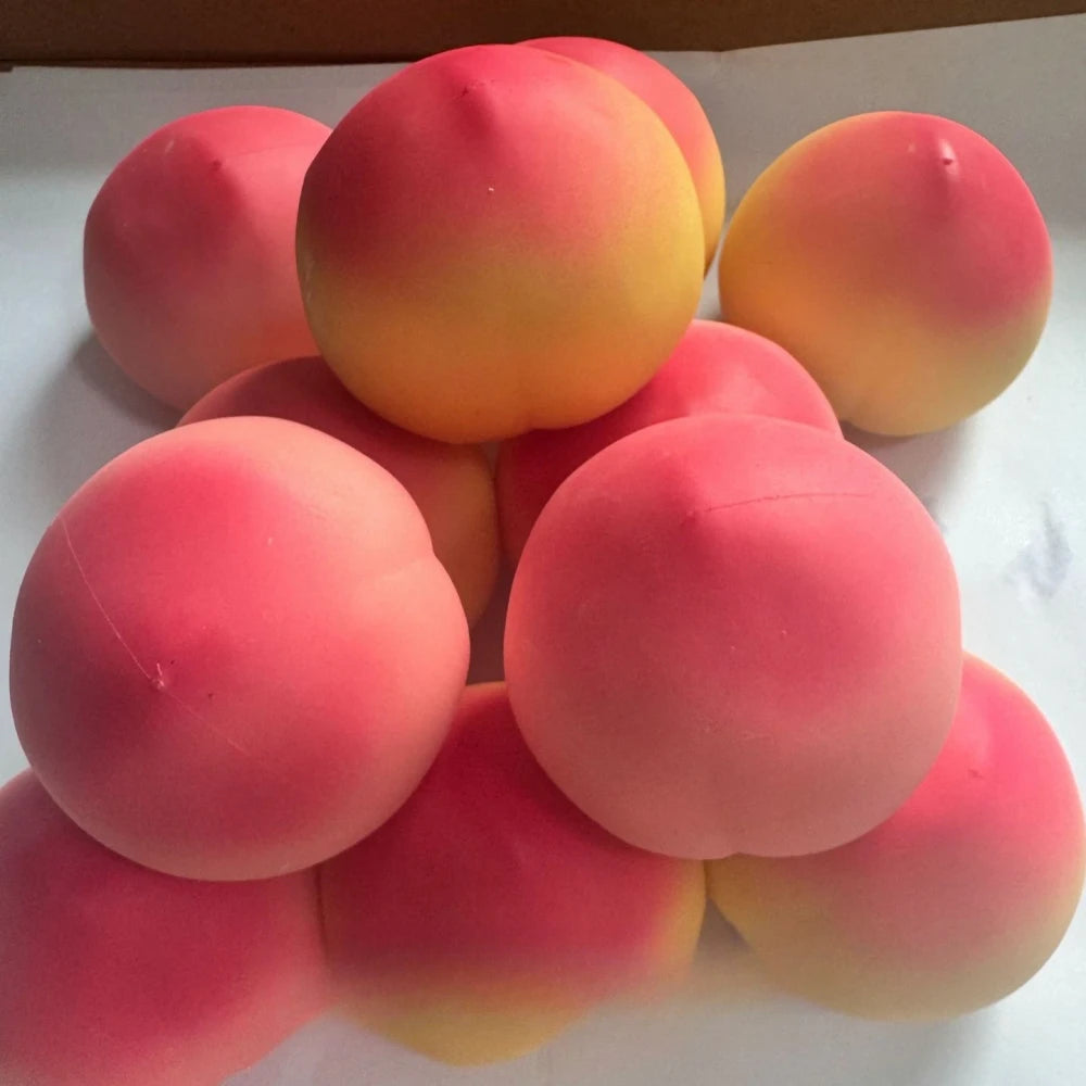 Peach Fruit Slow Rising Squishy Toy