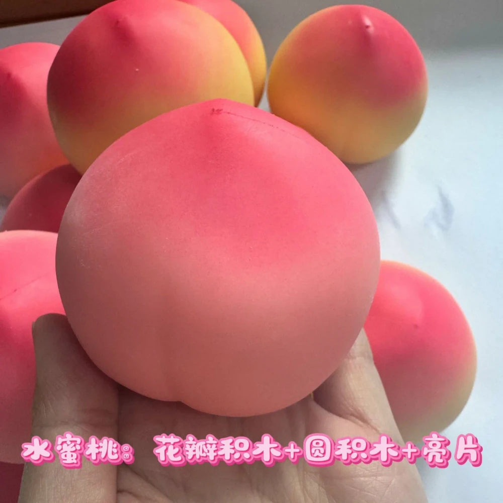 Peach Fruit Slow Rising Squishy Toy