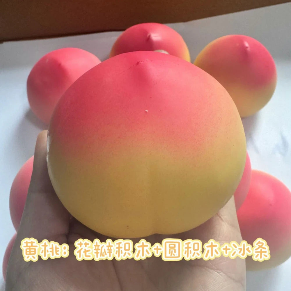 Peach Fruit Slow Rising Squishy Toy