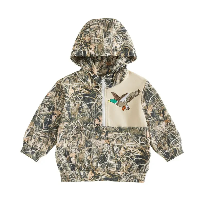 Toddler Camo Mallard Duck Hoodie