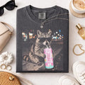 Funny Raccoon Cotton Candy Graphic T-Shirt