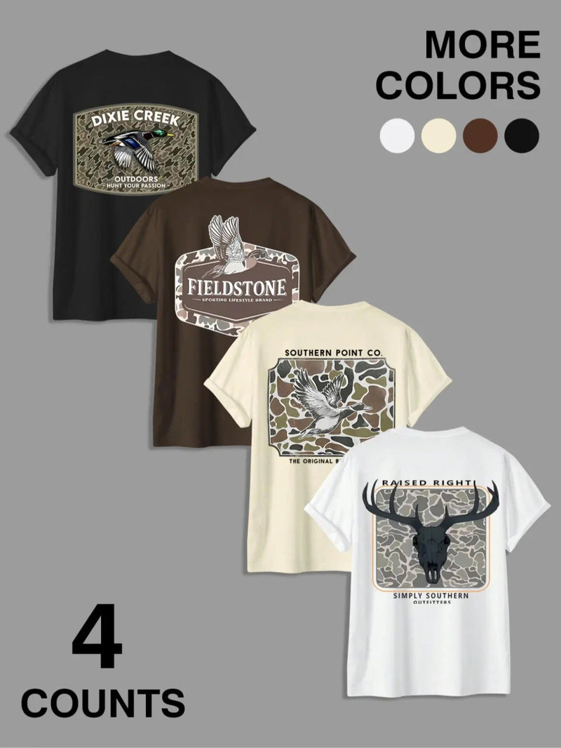 Graphic Print Casual Summer T-Shirt