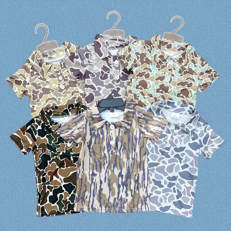 Camo Pattern Polo Shirt