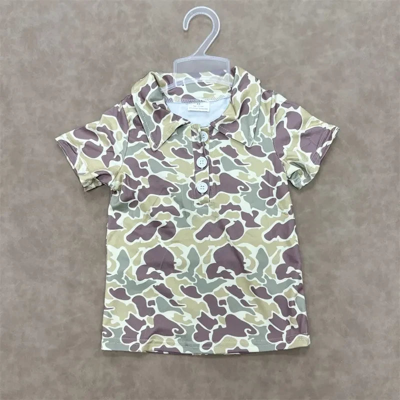 Camo Pattern Polo Shirt