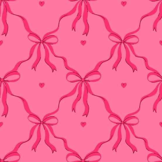 Gift Wrap Paper — Pink Ribbon Heart Pattern (Valentine’s Day, Birthday)