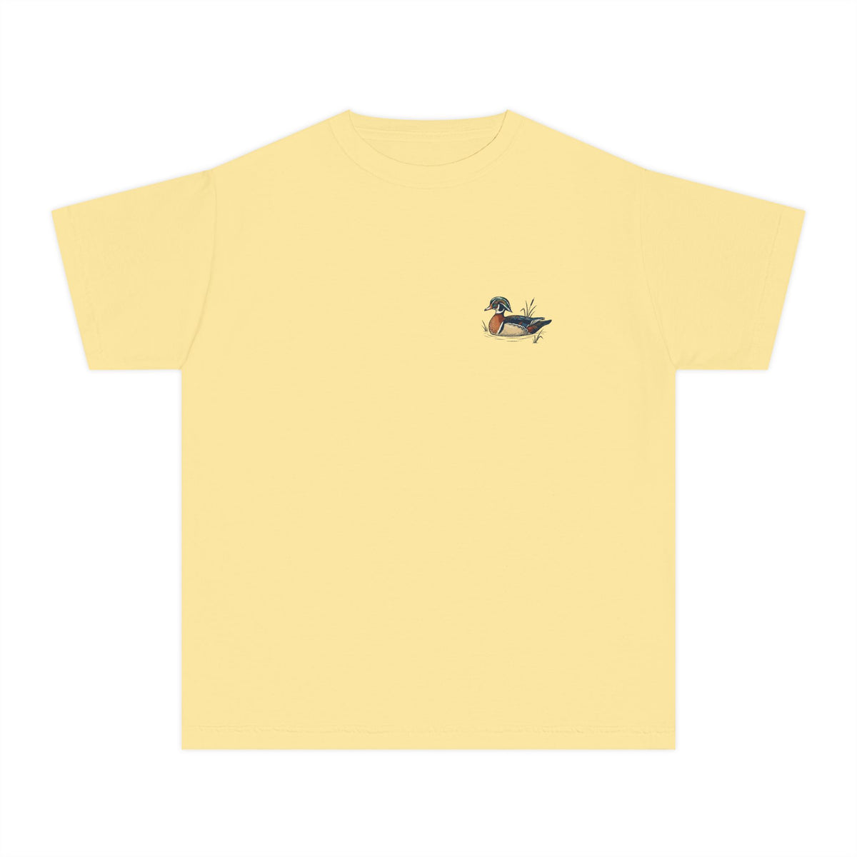 Youth Tee — Vintage Wood Duck Graphic (Crown Grace Boutique)